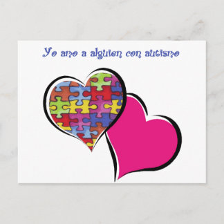 Yo amo a alguien con autismo briefkaart