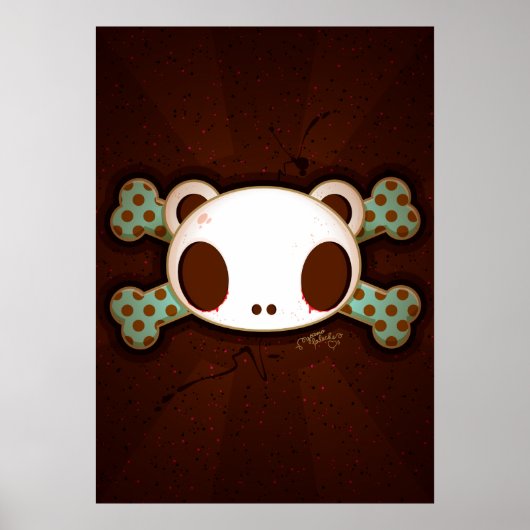 Yo Amo La Leche "Panda Skull" Poster (Voorkant)
