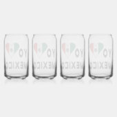 Yo Amo Mexico Blikvorm Glas (Achterkant)