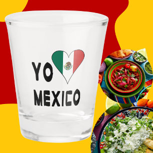 Yo Amo Mexico Vlag Hart Shot Glas