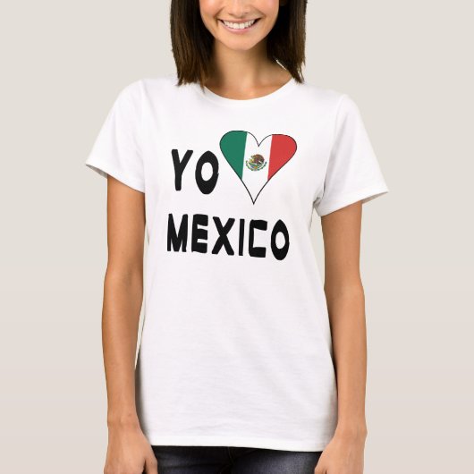 Yo Amo Mexico Vrouwen T-shirt (Voorkant)