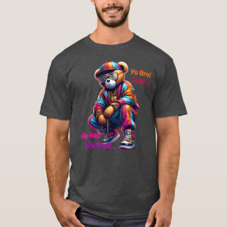 Yo Broake een HipHop Levensstijl Cute Rap Beer jon T-shirt