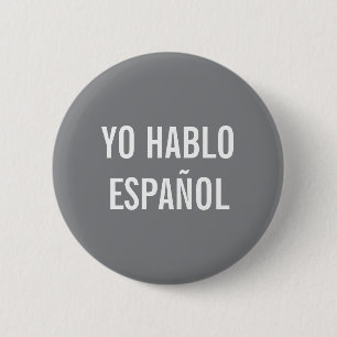 YO HABLO ESPAÑOL IK SPREEK SPAANS HELP BUTTON