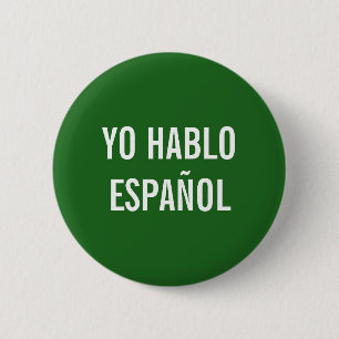 YO HABLO ESPAÑOL IK SPREEK SPAANS HELP BUTTON
