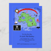 Yo Ho Ho A Kid's Pirate Birthday Party Invitation (Devant / Derrière)