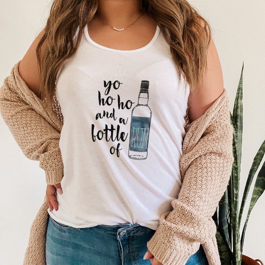 "Yo Ho Ho" en een fles Rum Tanktop