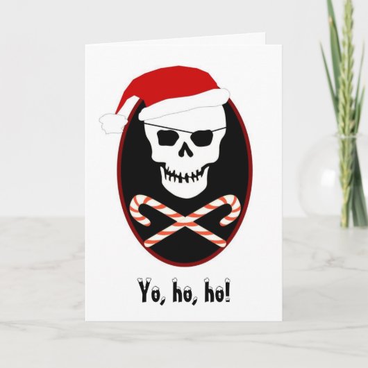 Yo, ho, ho! kerstkaart feestdagen kaart (Voorkant)