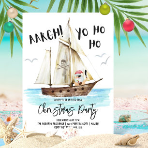 "Yo Ho Ho Pirate KerstKerstmis Kaart