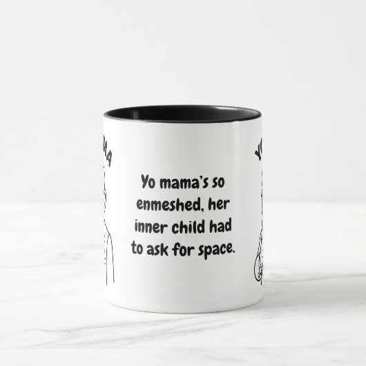 Yo Mama Therapy Joke Mug – Inner Child Enmeshment  Mok (Midden)
