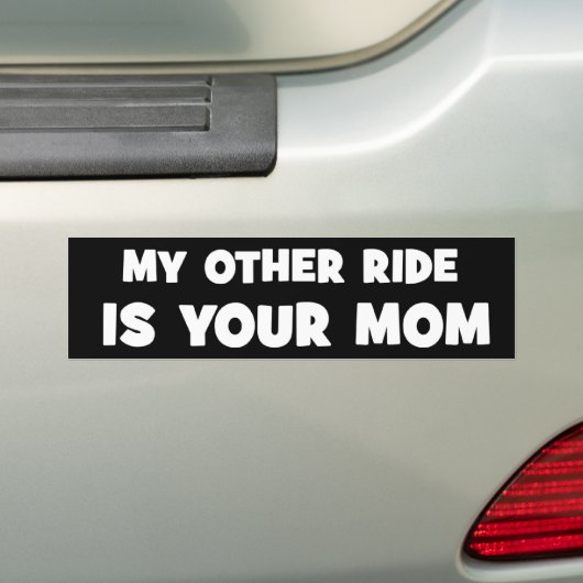 Yo Momma Bumpersticker (Op auto)