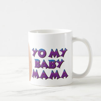 YO MY BABY MAMA - gepersonaliseerd met naam Koffiemok