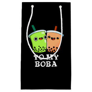 Yo My Boba Funny Boba Tea Pun Dark BG Klein Cadeauzakje