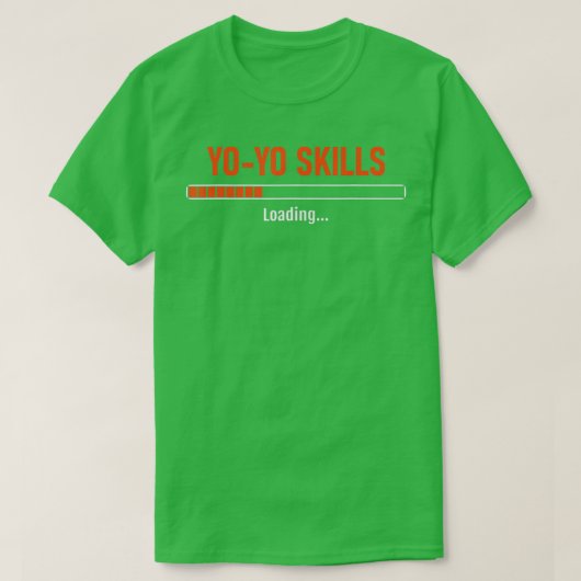 "Yo Skills Loading 70s 80s Hobby Pastime Old" T-shirt (Design voorkant)