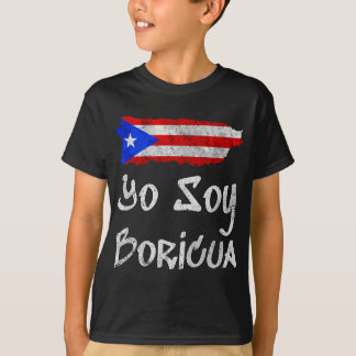 Yo Soy Boricua Cadeau Eiland van Puerto Rico Vlag T-shirt