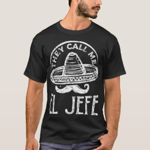 Yo soy El Jefe Dia de Los Muertos Mexicaanse dag v T-shirt
