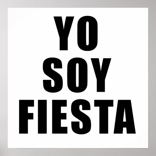 Yo Soy Fiesta Poster (Voorkant)