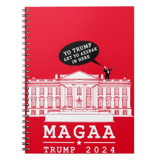 YO TRUMP 2024 MAGA opnieuw Notitieboek (Voorkant)