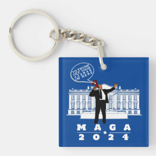 YO TRUMP LIJFBEWAKING SLEUTELHANGER
