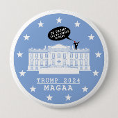YO TRUMP - WHITEHOUSE BUTTON (Voorkant)