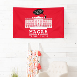 YO TRUMP - WHITEHOUSE MAGA Opnieuw Spandoek