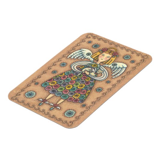 Yo Yo Quilt Angel MAGNET Primitive (Côté Gauche)