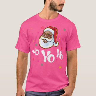 "Yo Yo Santa Claus Afro American Africa Black" Hi T-shirt