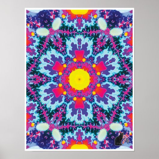 Yodel Kinetic Collage Kaleidoscope Poster (Devant)