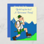 Yodeler Yodeling annonce une invitation à la retra (Devant / Derrière)