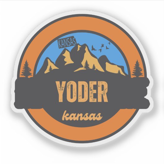 Yoder, Kansas Sticker (Voorkant)