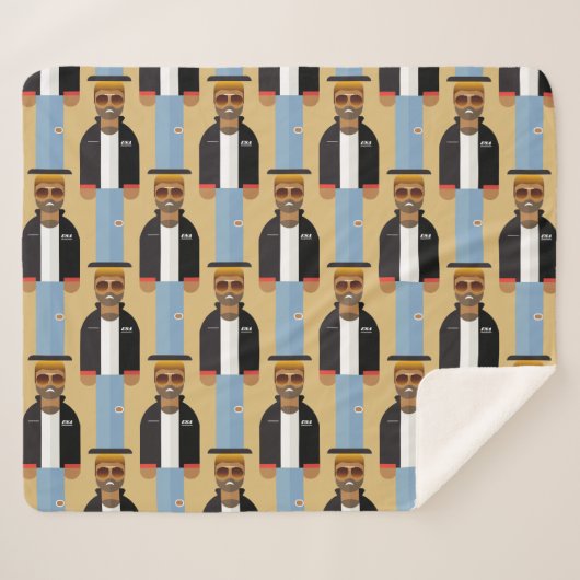 Yog – Patterned Sherpa Blanket Sherpa Deken (Voorkant (horizontaal))