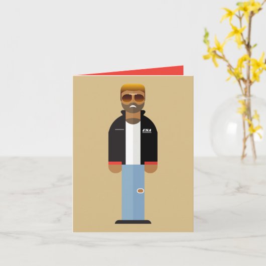 Yog – Retro Pop Icon Greeting Card Kaart (Gele Bloem)