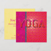 Yoga 1 - Carte, Invitation (Devant / Derrière)