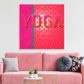 Yoga 1 - Gewikkeld Canvas (Insitu (Woonkamer))