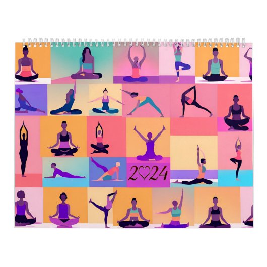 Yoga 2024 kalender (Hoes)