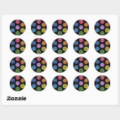 Yoga - 7 Chakra's Energie Ronde Sticker (Vel)
