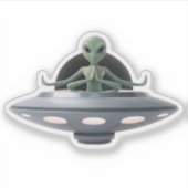 Yoga Alien Sticker (Voorkant)