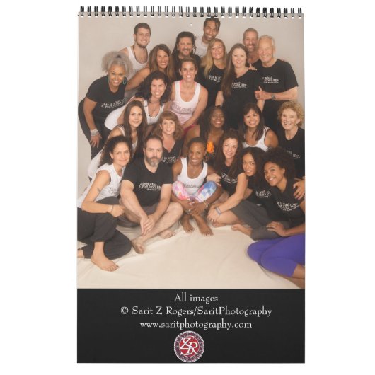 Yoga and Body Image Coalition Calendrier de 15 moi (Dos)