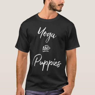 Yoga And Puppies Shirt,namastay At Home With My Do T-shirt
