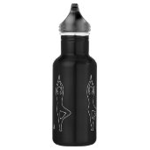 Yoga Arbre Pose Plan Bouteille d'eau personnalisée (Droite)