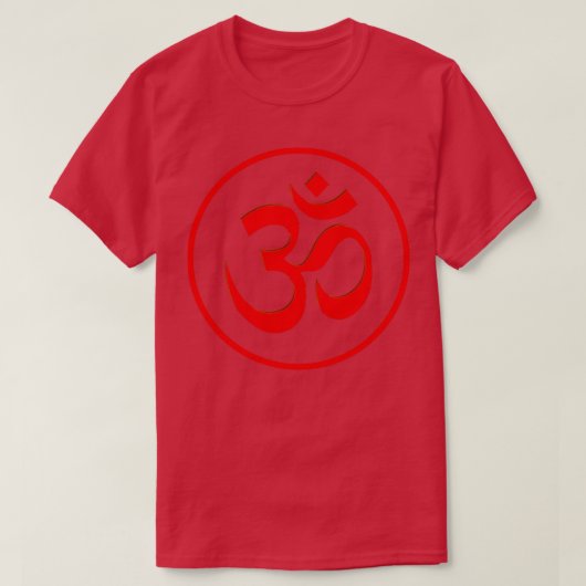 Yoga Aum Om Symbol T-shirt (Design voorkant)