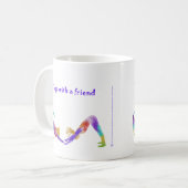 Yoga avec une tasse d'ami (Devant gauche)