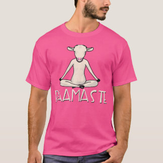 Yoga Baamaste Funny Goat Yoga in Lotus Pose Yoga S T-shirt