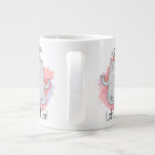 Yoga Bear Laat het los Extra Grote Beker (Achterkant)