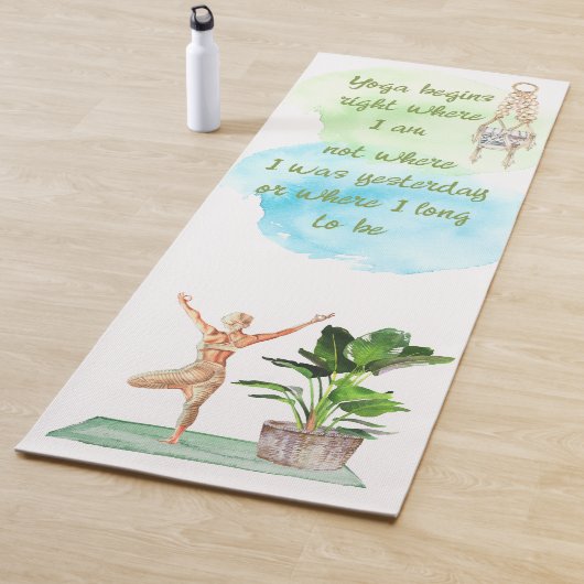 Yoga Begins Fitness Mat (In situ)