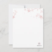 Yoga Blossom Stationery Card Kaart (Achterkant)