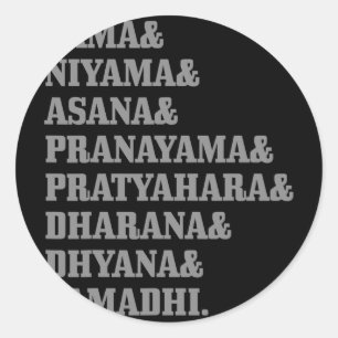 Yoga Boeddhisme Hinduïsme Sanskriet Boeddha Yogi G Ronde Sticker