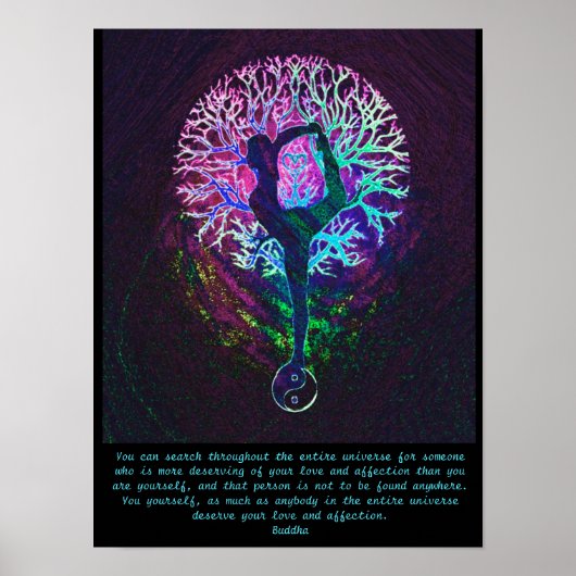 Yoga-boom - Boeddha-citaat Poster (Voorkant)