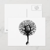 Yoga-boombalans Briefkaart (Voorkant / Achterkant)