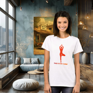 Yoga Boomhouding Minimalistische Levensstijl Silho T-shirt