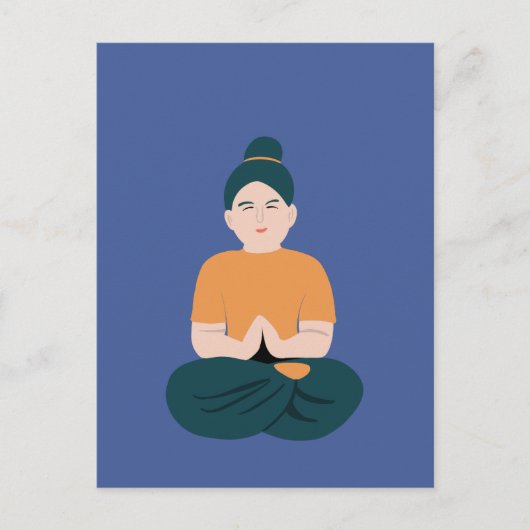 Yoga  briefkaart (Voorkant)
